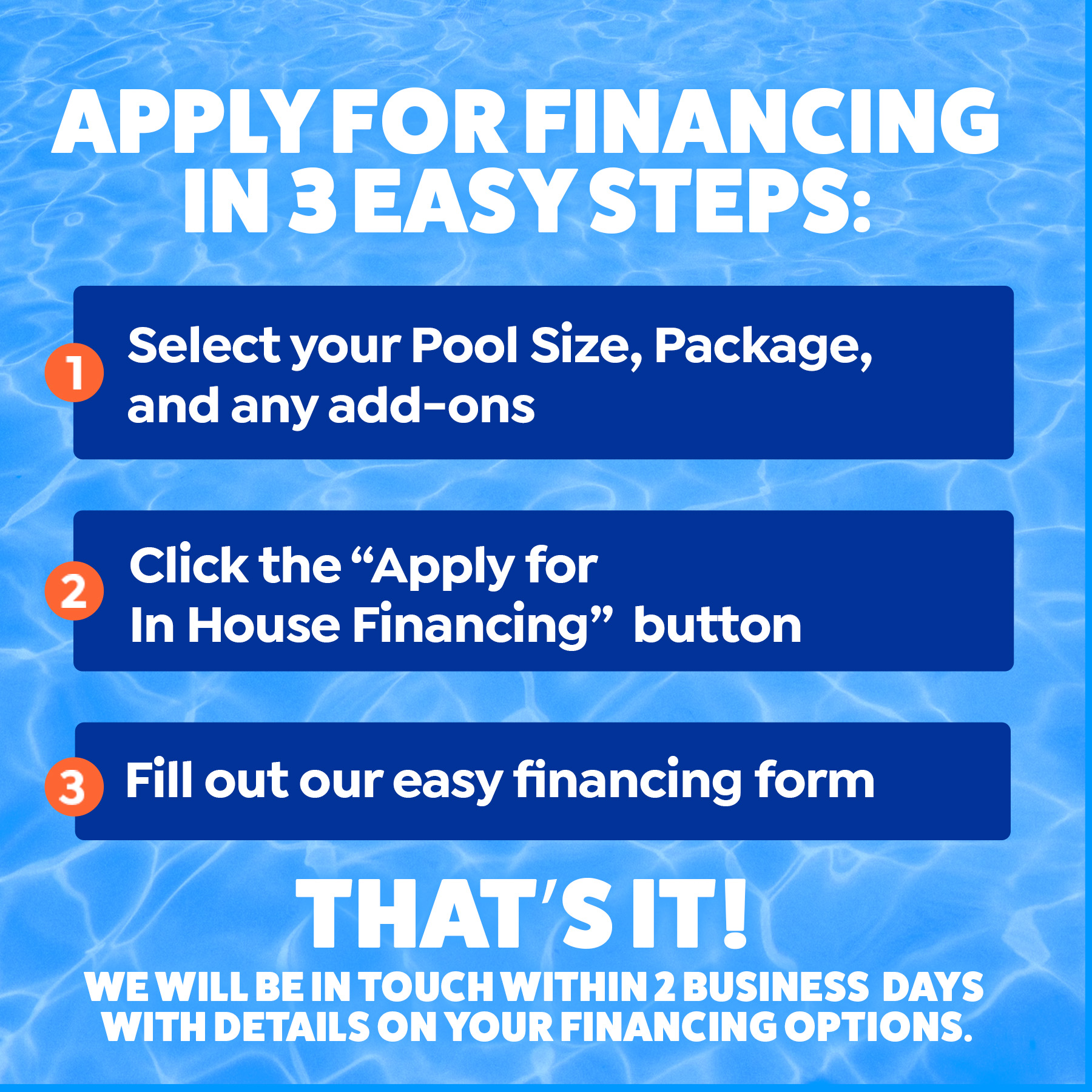 Financing Information Discount Pools Direct